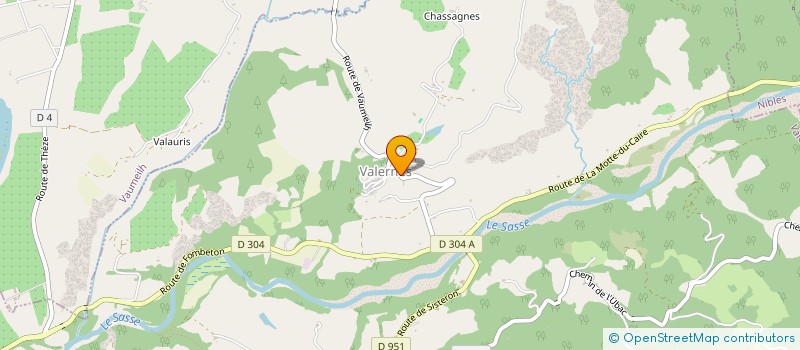 localisation de l'entreprise COMMUNE DE VALERNES  VALERNES