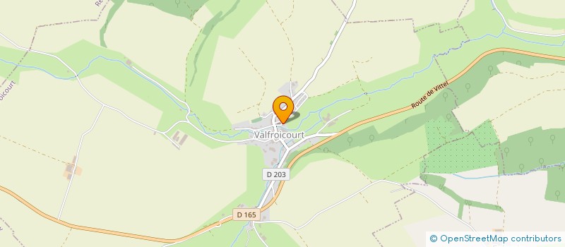 localisation de l'entreprise COMMUNE DE VALFROICOURT  VALFROICOURT