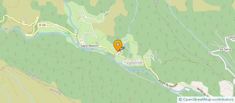 localisation de l'entreprise COMMUNE DE VALGORGE  VALGORGE