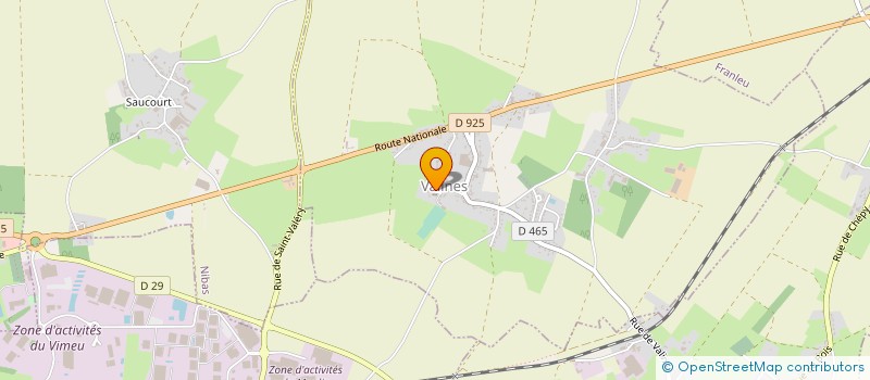 localisation de l'entreprise COMMUNE DE VALINES  VALINES