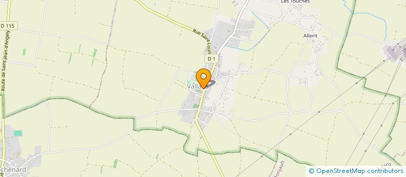 localisation de l'entreprise COMMUNE DE VALLANS  VALLANS