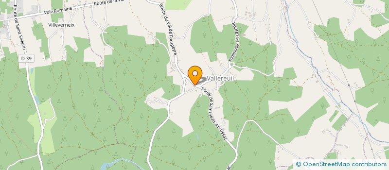 localisation de l'entreprise COMMUNE DE VALLEREUIL  VALLEREUIL