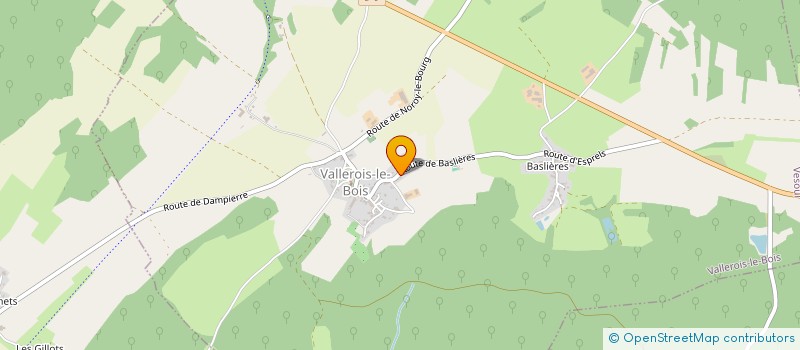 localisation de l'entreprise COMMUNE DE VALLEROIS LE BOIS  VALLEROIS-LE-BOIS