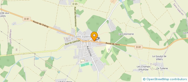 localisation de l'entreprise COMMUNE DE VALLERY  VALLERY