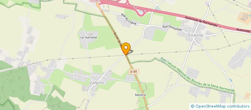 localisation de l'entreprise COMMUNE DE VALLETOT  VALLETOT