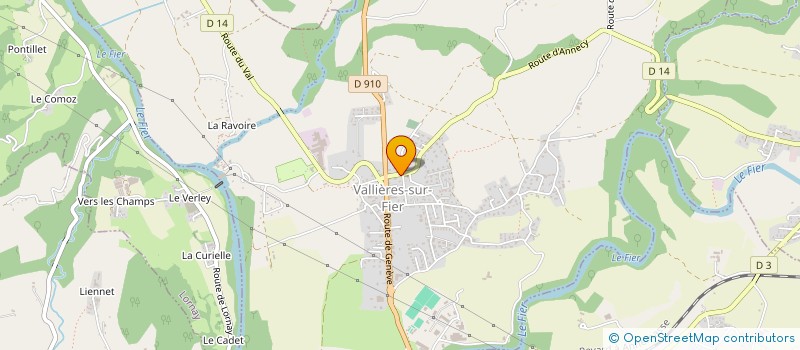 localisation de l'entreprise COMMUNE DE VALLIERES-SUR-FIER à VALLIERES-SUR-FIER