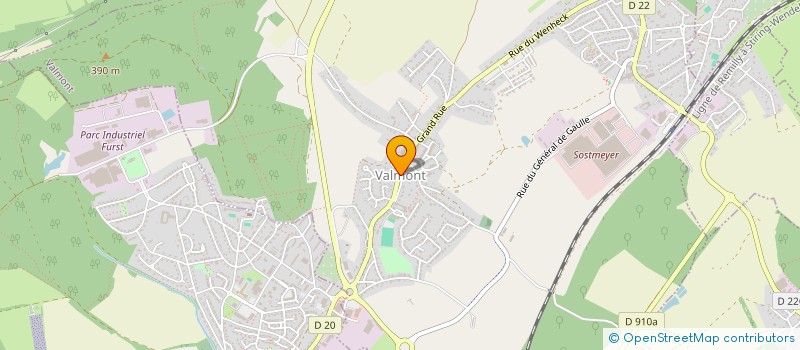 localisation de l'entreprise COMMUNE DE VALMONT  VALMONT