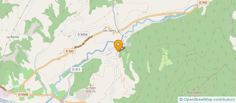 localisation de l'entreprise COMMUNE DE VALSERRES  VALSERRES