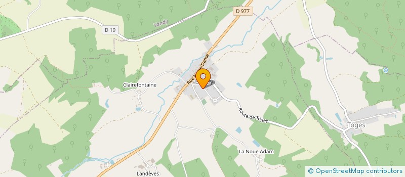 localisation de l'entreprise COMMUNE DE VANDY  VANDY