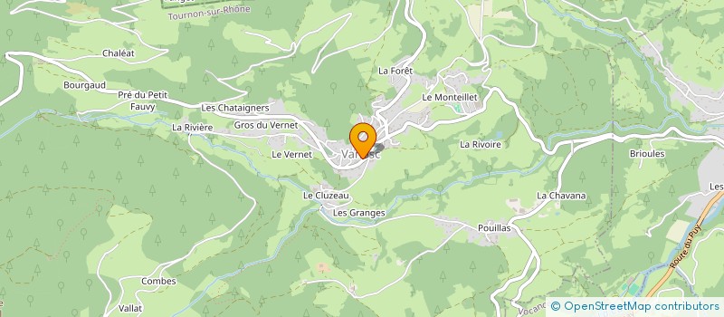 localisation de l'entreprise COMMUNE DE VANOSC  VANOSC