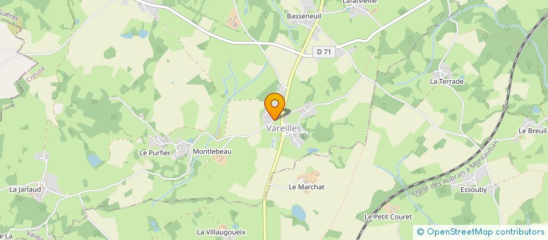 localisation de l'entreprise COMMUNE DE VAREILLES à VAREILLES