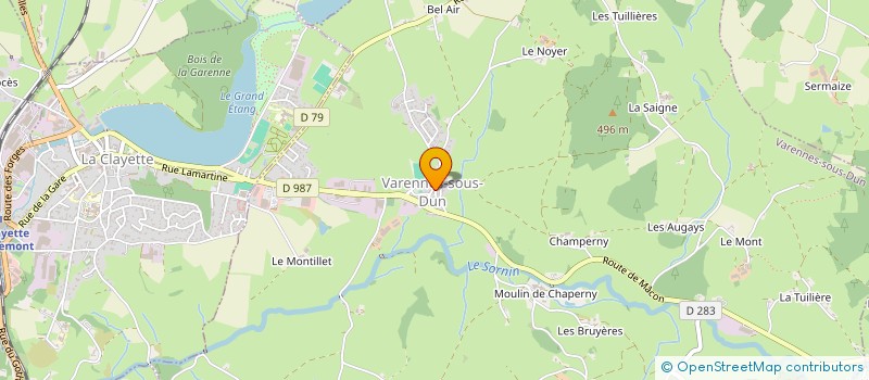 localisation de l'entreprise COMMUNE DE VARENNES SOUS DUN à VARENNES-SOUS-DUN