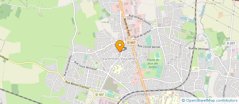 localisation de l'entreprise COMMUNE DE VARENNES-VAUZELLES à VARENNES-VAUZELLES