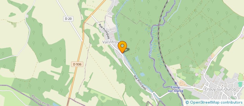 localisation de l'entreprise COMMUNE DE VARINFROY  VARINFROY