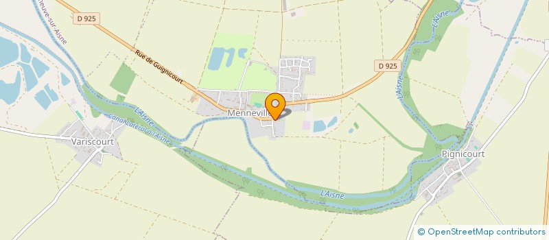 localisation de l'entreprise COMMUNE DE VARISCOURT  VARISCOURT