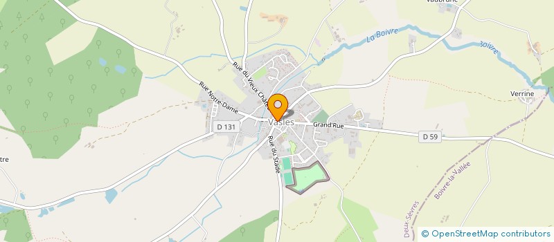 localisation de l'entreprise COMMUNE DE VASLES  VASLES