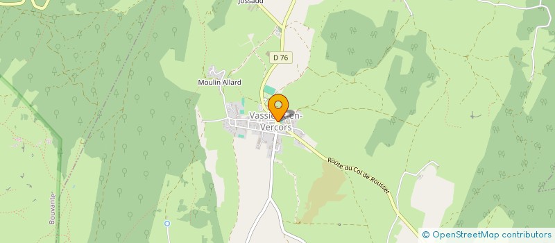 localisation de l'entreprise COMMUNE DE VASSIEUX EN VERCORS  VASSIEUX-EN-VERCORS