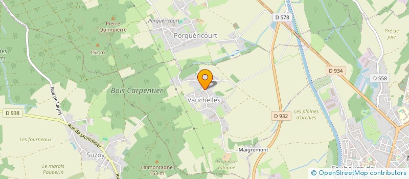 localisation de l'entreprise COMMUNE DE VAUCHELLES  VAUCHELLES