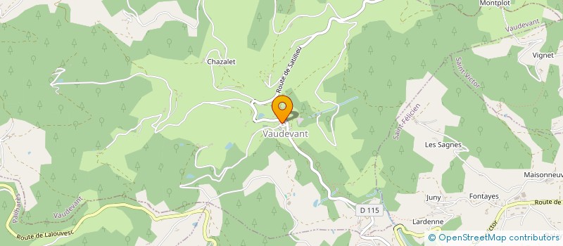 localisation de l'entreprise COMMUNE DE VAUDEVANT  VAUDEVANT