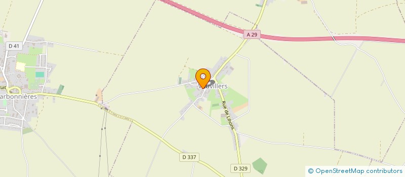 localisation de l'entreprise COMMUNE DE VAUVILLERS  VAUVILLERS