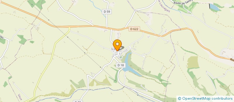 localisation de l'entreprise COMMUNE DE VAUX  VAUX