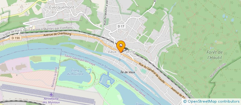 localisation de l'entreprise COMMUNE DE VAUX SUR SEINE  VAUX-SUR-SEINE