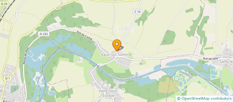 localisation de l'entreprise COMMUNE DE VAUX SUR SOMME  VAUX-SUR-SOMME