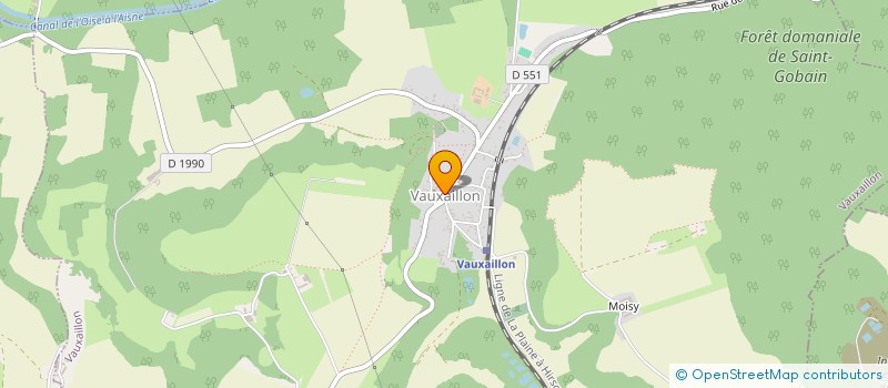 localisation de l'entreprise COMMUNE DE VAUXAILLON  VAUXAILLON