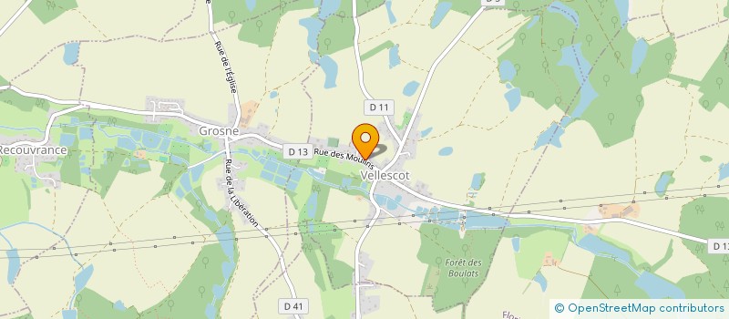 localisation de l'entreprise COMMUNE DE VELLESCOT à VELLESCOT