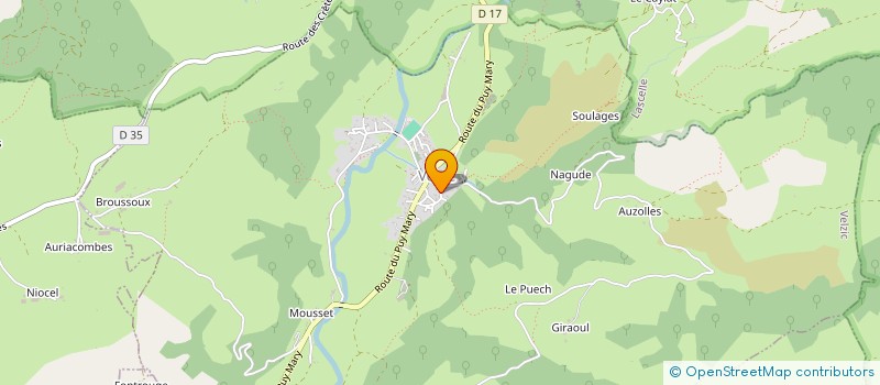 localisation de l'entreprise COMMUNE DE VELZIC à VELZIC