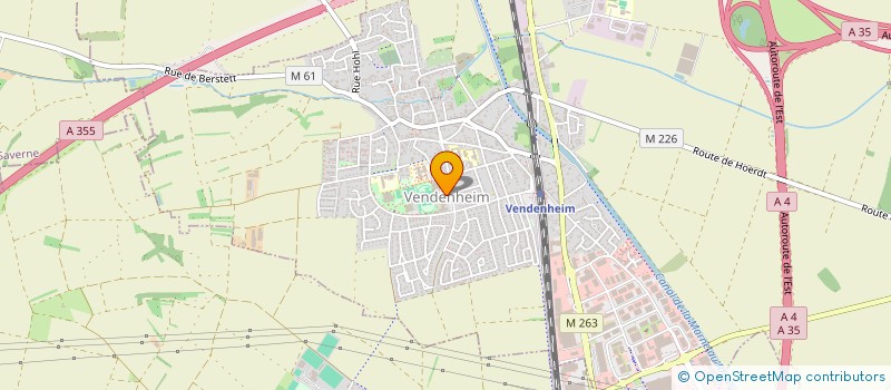 localisation de l'entreprise COMMUNE DE VENDENHEIM  VENDENHEIM
