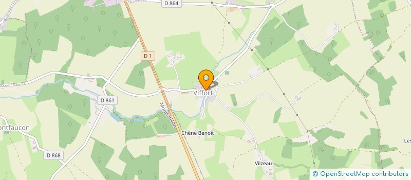 localisation de l'entreprise COMMUNE DE VENDIERES  VENDIERES