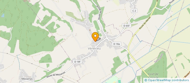 localisation de l'entreprise COMMUNE DE VENERIEU  VENERIEU