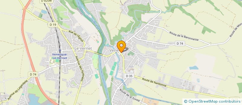 localisation de l'entreprise COMMUNE DE VENERQUE à VENERQUE
