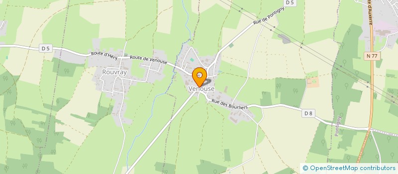 localisation de l'entreprise COMMUNE DE VENOUSE  VENOUSE