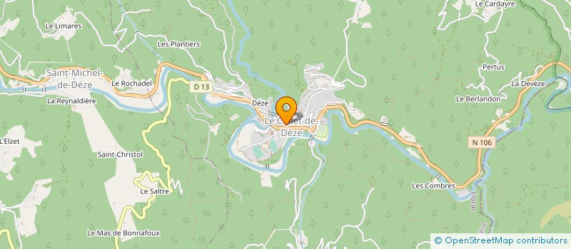 localisation de l'entreprise COMMUNE DE VENTALON EN CEVENNES à VENTALON EN CEVENNES