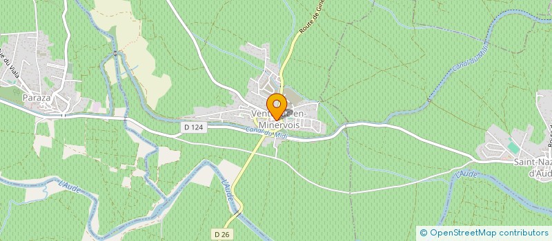 localisation de l'entreprise COMMUNE DE VENTENAC-EN-MINERVOIS  VENTENAC-EN-MINERVOIS