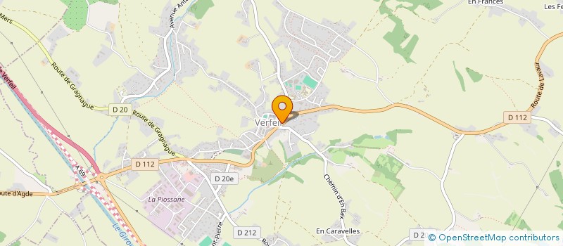 localisation de l'entreprise COMMUNE DE VERFEIL  VERFEIL