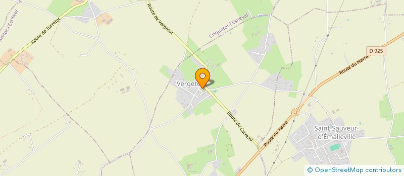 localisation de l'entreprise COMMUNE DE VERGETOT  VERGETOT