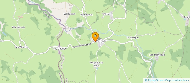 localisation de l'entreprise COMMUNE DE VERGHEAS  VERGHEAS