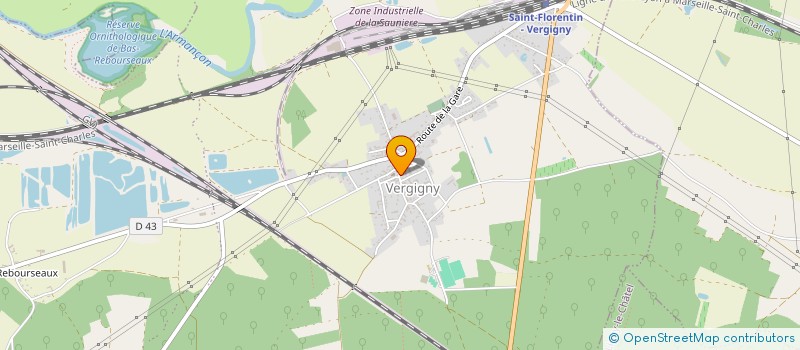 localisation de l'entreprise COMMUNE DE VERGIGNY  VERGIGNY