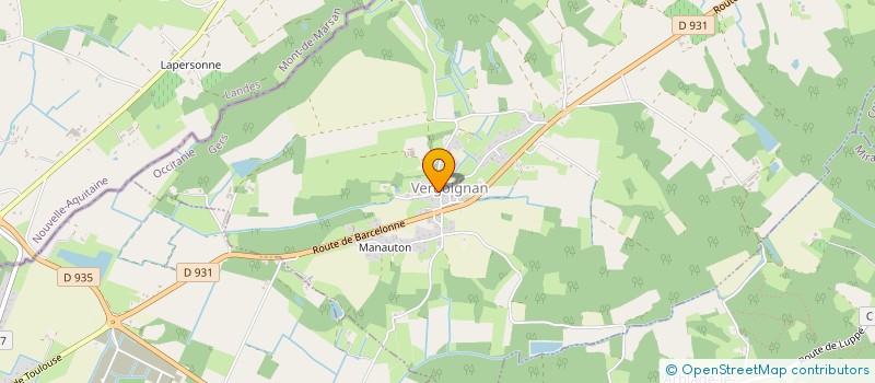 localisation de l'entreprise COMMUNE DE VERGOIGNAN  VERGOIGNAN