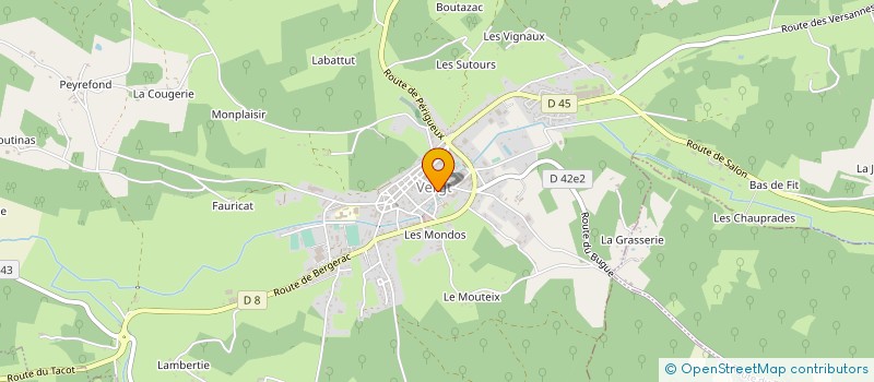 localisation de l'entreprise COMMUNE DE VERGT  VERGT