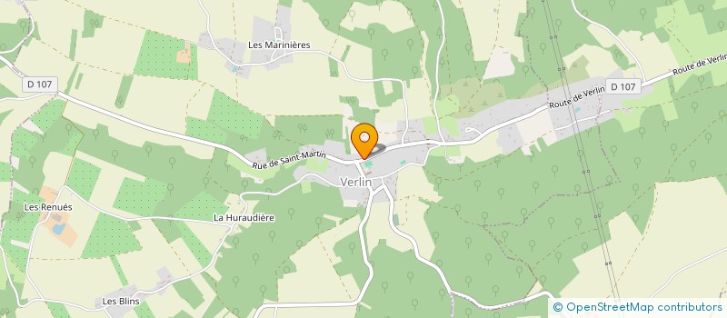 localisation de l'entreprise COMMUNE DE VERLIN  VERLIN