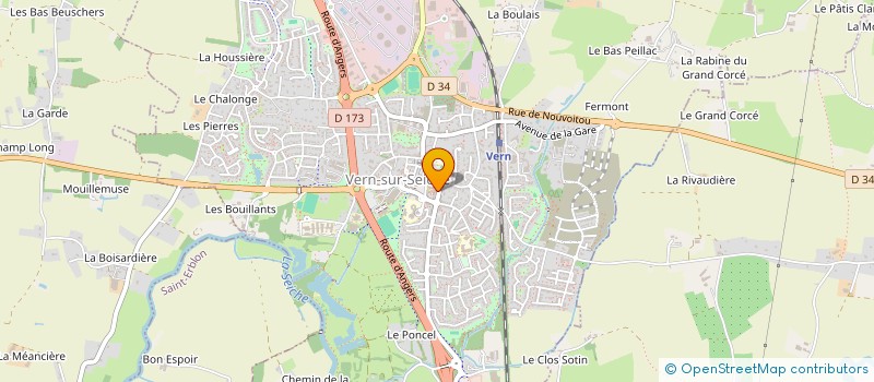 localisation de l'entreprise COMMUNE DE VERN SUR SEICHE  VERN-SUR-SEICHE