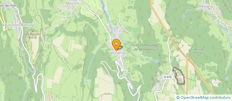 localisation de l'entreprise COMMUNE DE VERNANTOIS  VERNANTOIS
