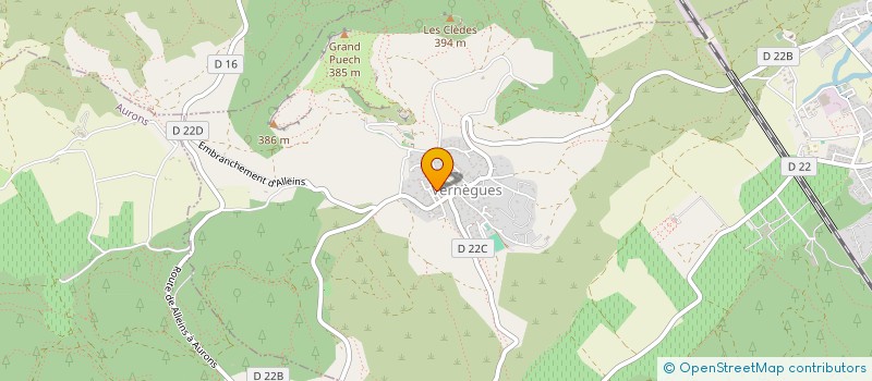 localisation de l'entreprise COMMUNE DE VERNEGUES  VERNEGUES