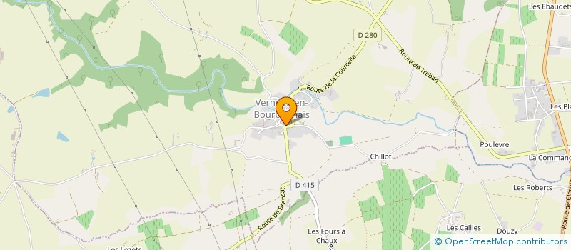 localisation de l'entreprise COMMUNE DE VERNEUIL EN BOURBONNAIS  VERNEUIL-EN-BOURBONNAIS