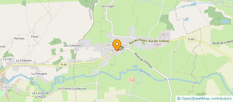 localisation de l'entreprise COMMUNE DE VERNEUIL SUR IGNERAIE à VERNEUIL-SUR-IGNERAIE