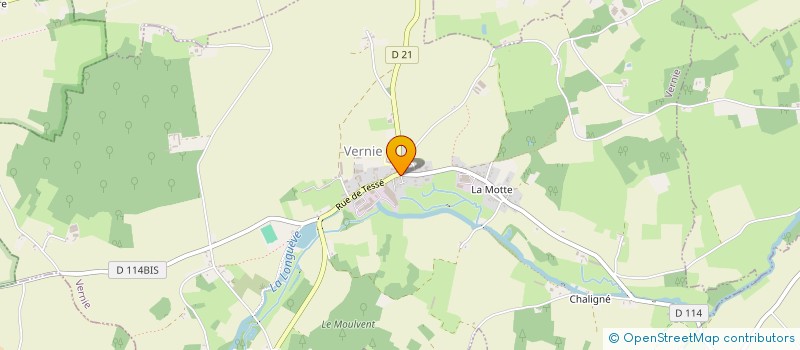 localisation de l'entreprise COMMUNE DE VERNIE  VERNIE